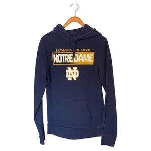 Notre Dame Blue Hoodie Pullover Men's Size M Fanatics NCAA Spell-out